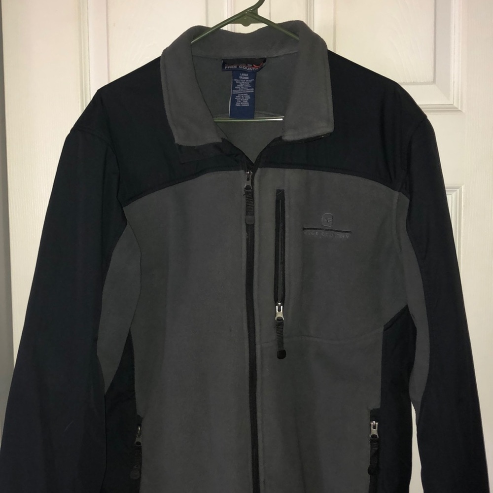 Gray & Black Men’s Jacket Free Country Brand